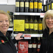 Gill Hurd and Tricia Seymour of The Co-Op Supermarket