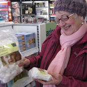 Shelia Scragg in a Co-op Pharmacy